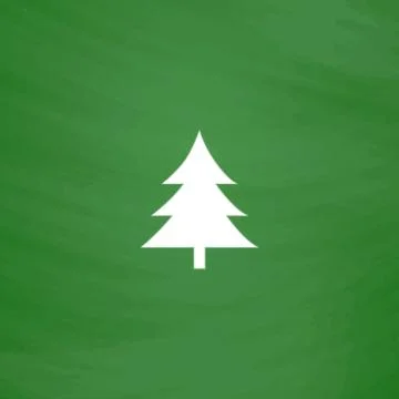 Spruce, christmas tree icon Stock Illustration