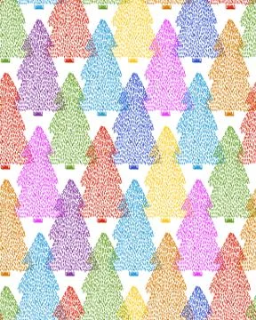 Spruce seamless pattern Stock Illustration