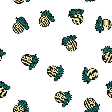 Spruce wood vector seamless pattern Illustrazione stock