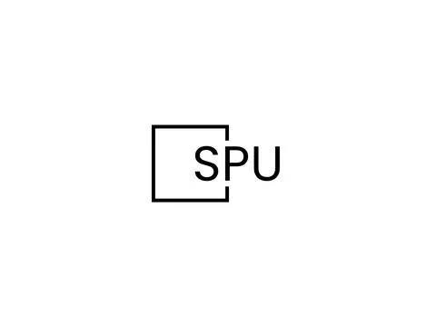 SPU letter initial logo design vector illustration Stock Illustration