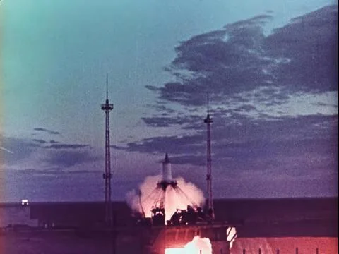 Sputnik 1 before launch Stock Photos