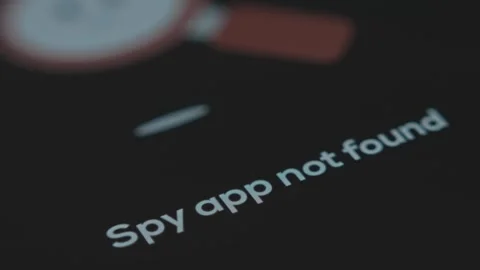Spy app not found, result of scan on device Stock Footage 302715433