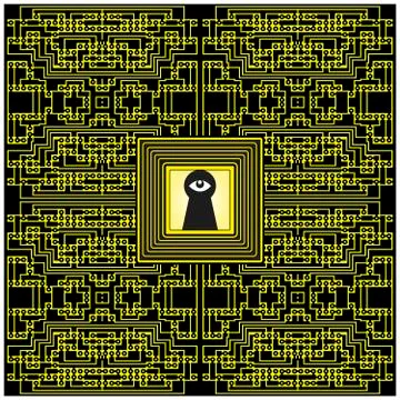 Spy Chips Technology Stock Illustration