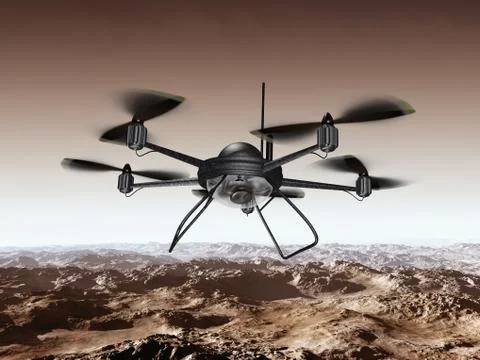 Spy drone Stock Illustration