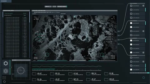 Spy Drone is launching an explosive rocket to neutralize the enemy forces tank 스톡 동영상 256578296