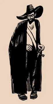 Spy etching Stock Illustration