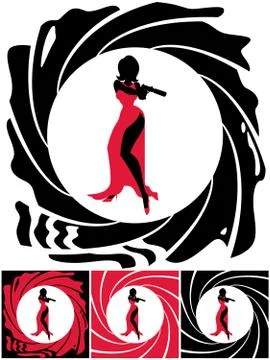 Spy Female Stockillustratie