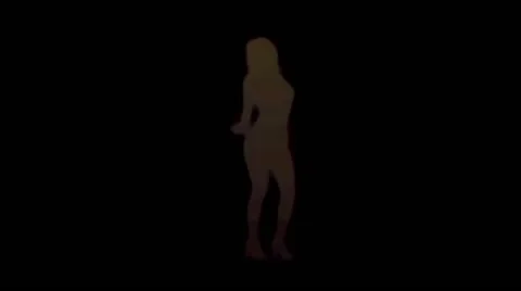 Spy Girl shadow Stock Footage 54070801