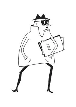 Spy. Stock Illustration