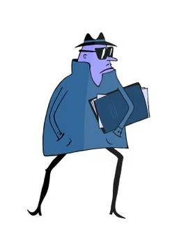 Spy. Illustrazione stock