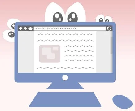 Spy PC Stock Illustration