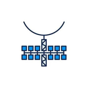 Spy Solar-Powered Radiosonde vector concept colored icon Stock Illustration