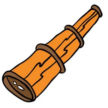 Spyglass Stock Illustration