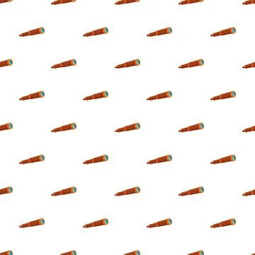 Spyglass pattern discovering new adventures and exploration Stock Illustration