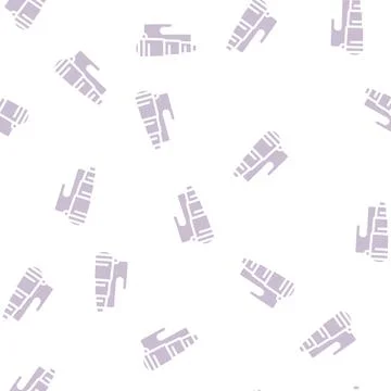Spyglass pirate tool glyph vector seamless pattern Illustrazione stock