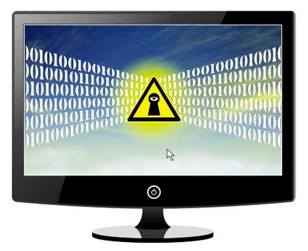 Spying on Cloud Computer Users 스톡 일러스트