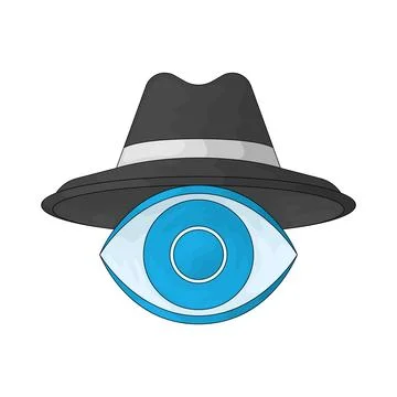 Spyware eye illustration イラスト素材