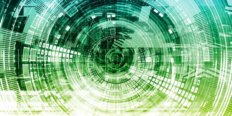 Spyware Network 스톡 일러스트