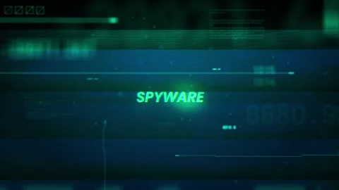 Spyware on Noise Glitch Error technology futuristic data background Stock Footage 343382937