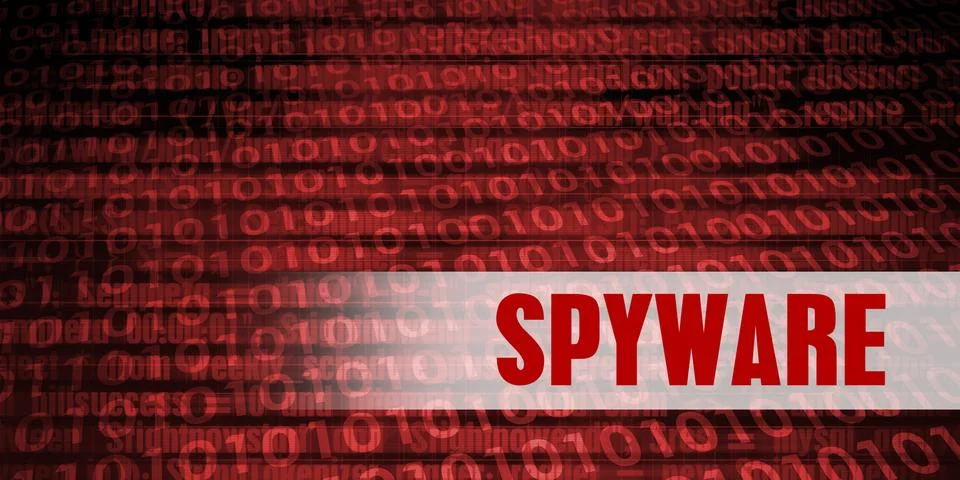 Spyware Security Warning Stock Illustration