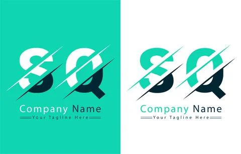 SQ Letter Logo Vector Design Template Elements 스톡 일러스트