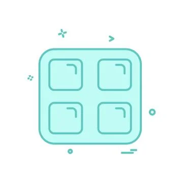 Sqaures icon design vector Stock Illustration