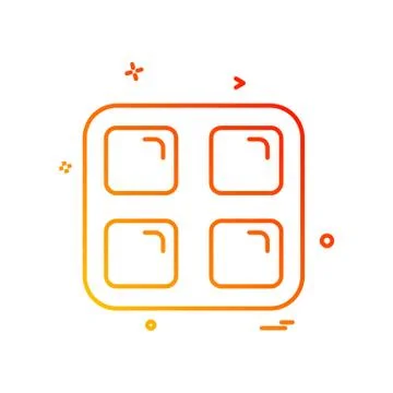 Sqaures icon design vector Stock Illustration