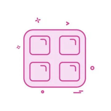 Sqaures icon design vector Stock Illustration