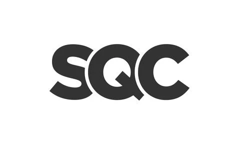 SQC logo design template with strong and modern bold text. Initial based ve.. Stock Illustration