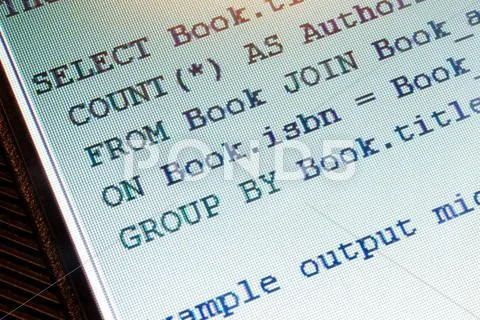 Sql code Stock Photos
