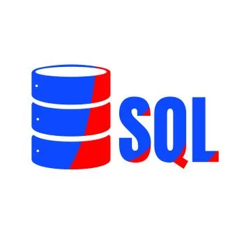 SQL Database Icon Logo Design UI or UX App Stock Illustration