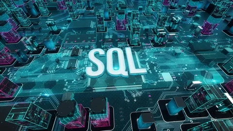 SQL with digital technology concept Stock-Footage 103821634