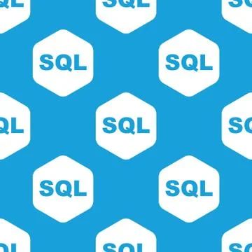 SQL hexagon pattern Illustrazione stock
