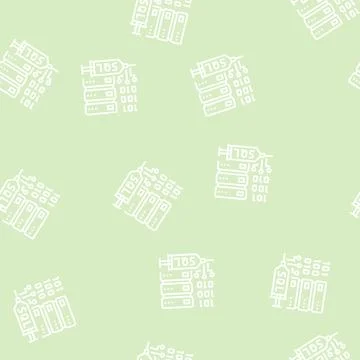 Sql injections line seamless pattern Stock Illustration