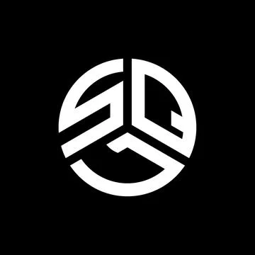 SQL letter logo design on black background. SQL creative initials letter logo Stock Illustration