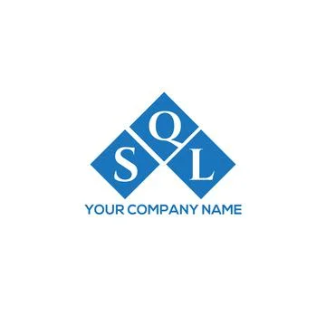 SQL letter logo design on white background. SQL creative initials letter logo Stock Illustration