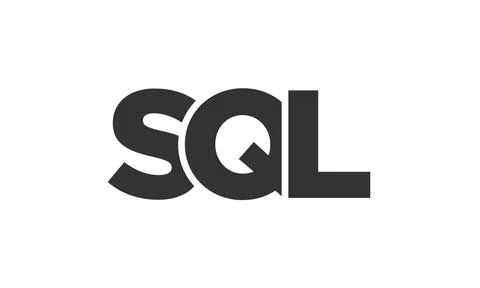 SQL logo design template with strong and modern bold text. Initial based ve.. 스톡 일러스트