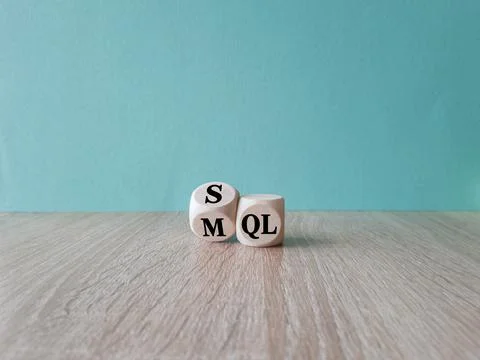 SQL or MQL symbol. Stock Photos