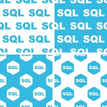 SQL patterns set 스톡 일러스트