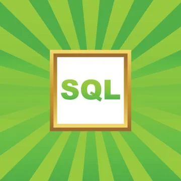 SQL picture icon 스톡 일러스트