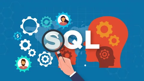 Sql programming language concept Stockbeeldmateriaal 208041462