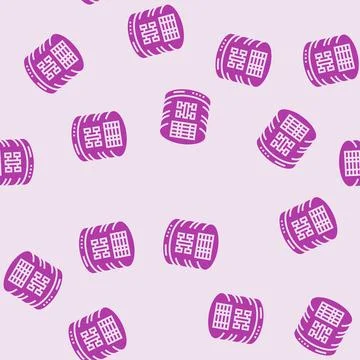 Sql query database glyph seamless pattern 库存插图