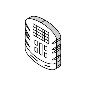 Sql query database isometric icon vector illustration Illustrazione stock
