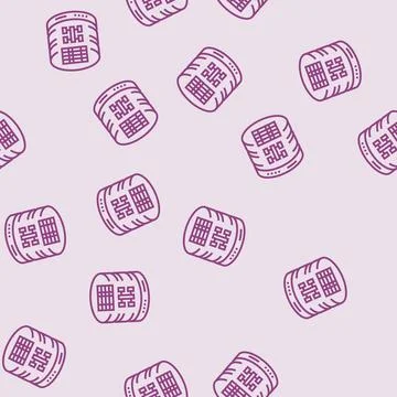 Sql query database line seamless pattern Illustrazione stock