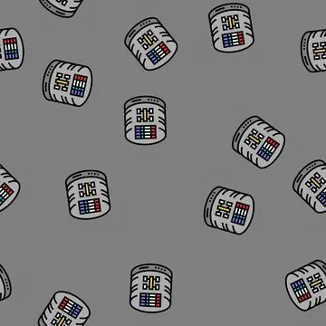 Sql query database vector seamless pattern Stock Illustration