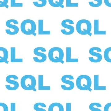 SQL seamless pattern Illustrazione stock