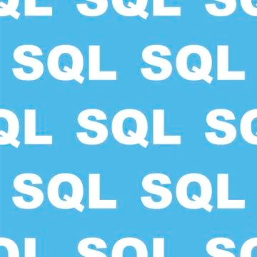 SQL seamless pattern Illustrazione stock