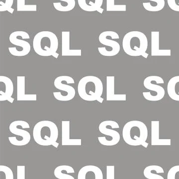 SQL seamless pattern Stock Illustration