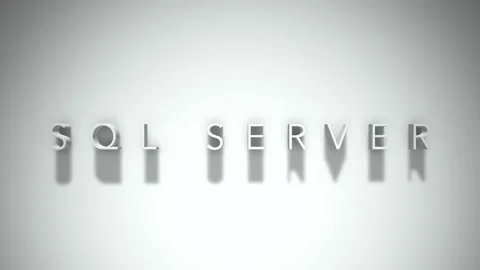 sql server 3D title animation with shado... | Stock Video | Pond5