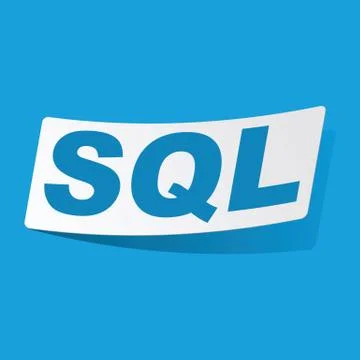 SQL sticker Illustrazione stock